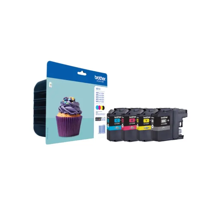 Pack 4 cartuchos Brother LC123VAL