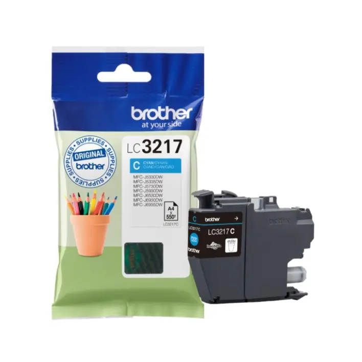 Tinteiro Brother LC3217C Cyan