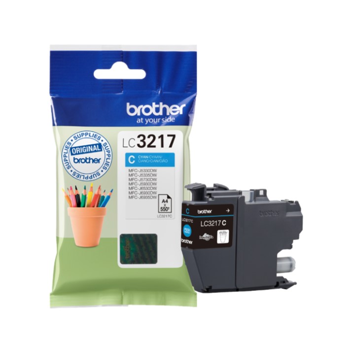 Tinteiro Brother LC3217C Cyan