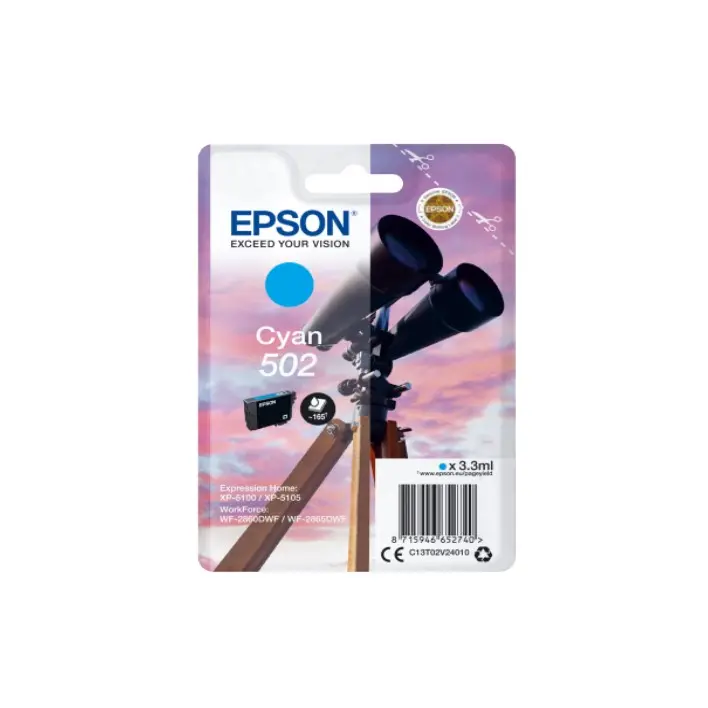 Tinteiro Epson T502 Cyan