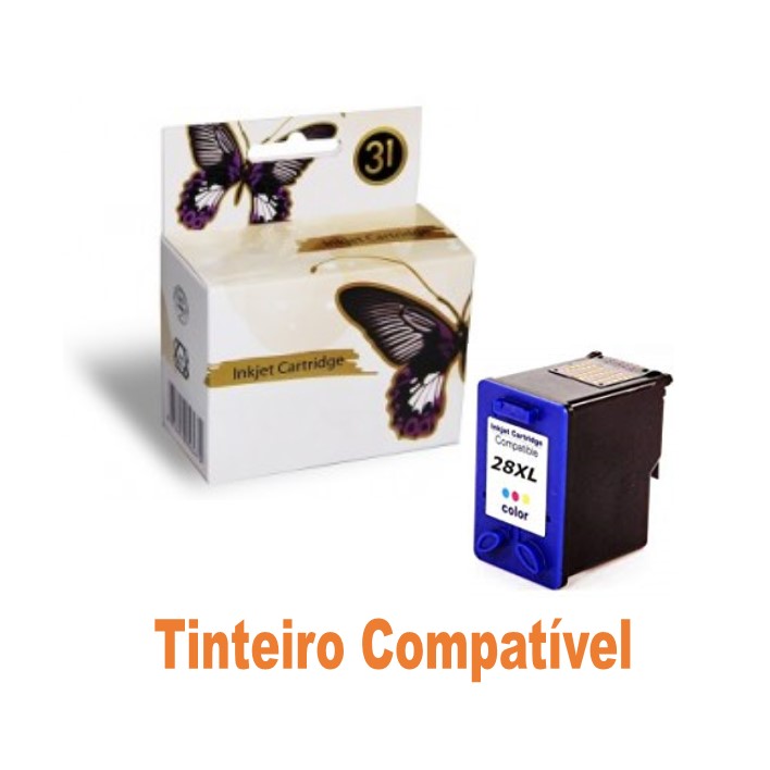 Tinteiro HP28 Tricolor Compatível