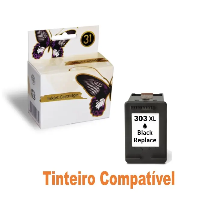 Tinteiro HP303xl Black Compatível
