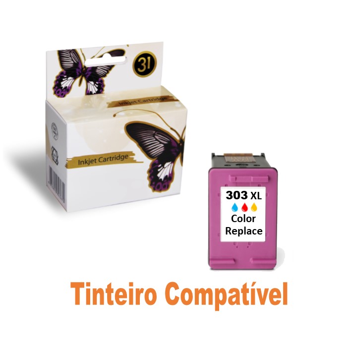 Tinteiro HP303xl Tricolor Compatível