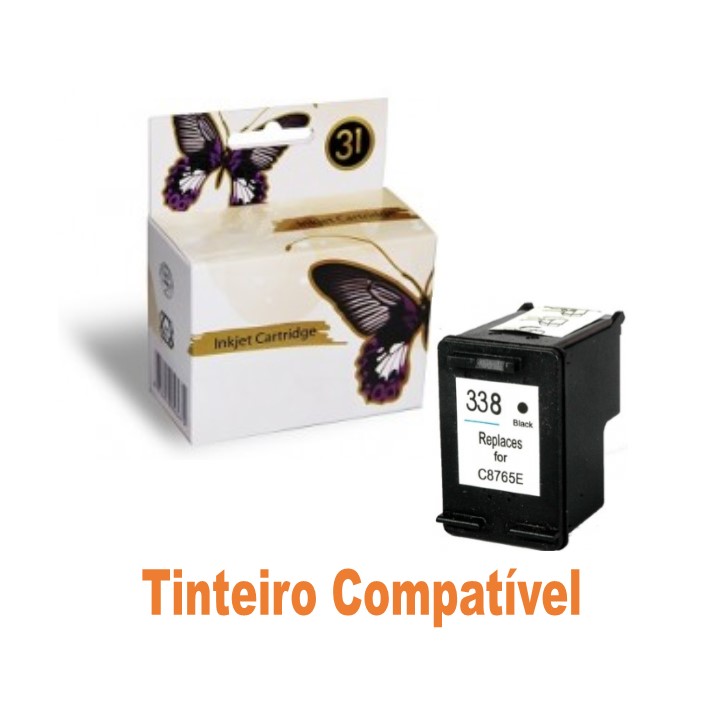 Tinteiro HP338 Black Compatível (C8765EE)