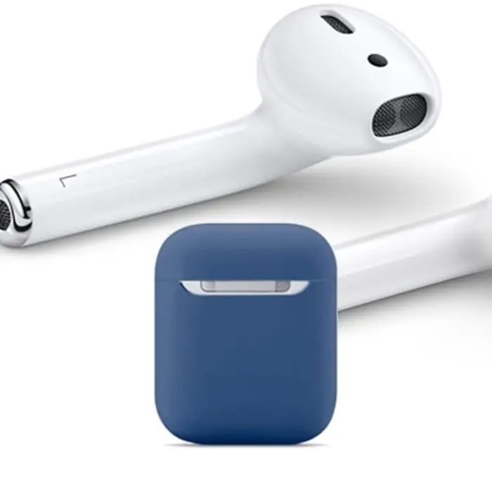 AirPods Silicon Case Blue Grey