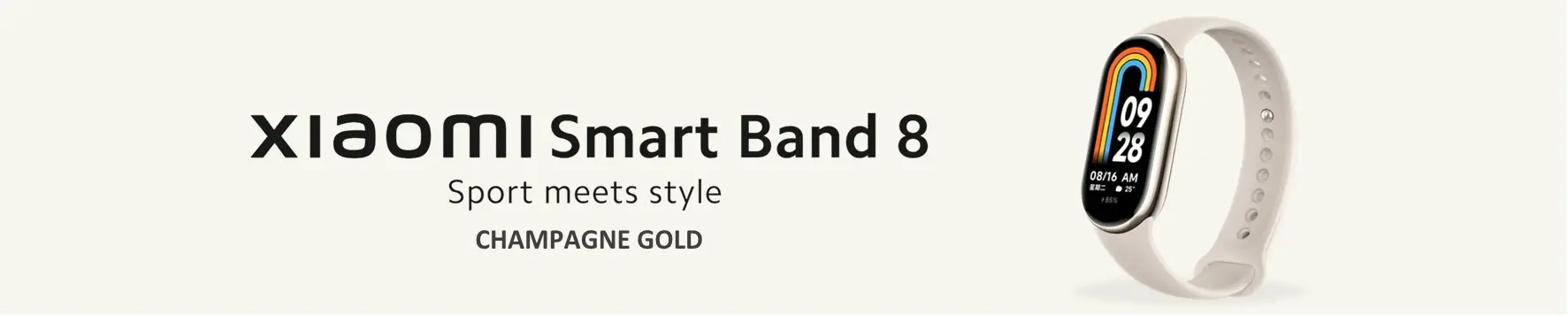 Xiaomi Smart Band 8 Champagne Gold