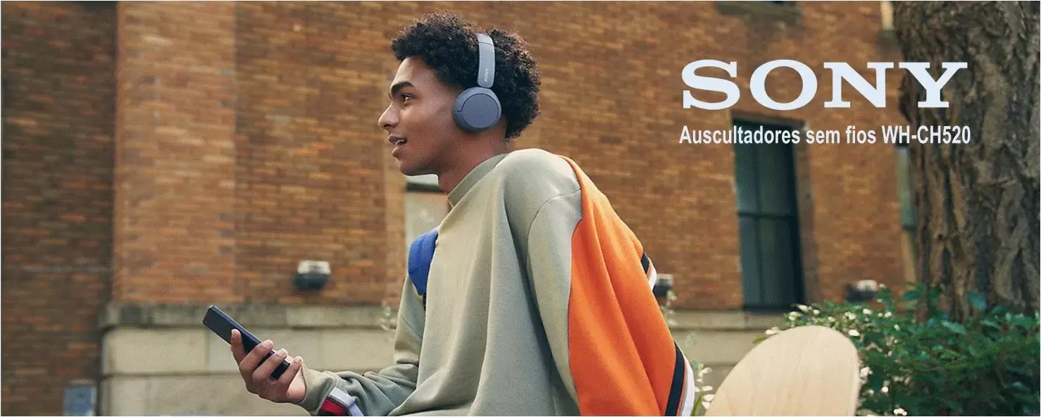 Banner Sony WHCH520 On ear Wireless Headphones