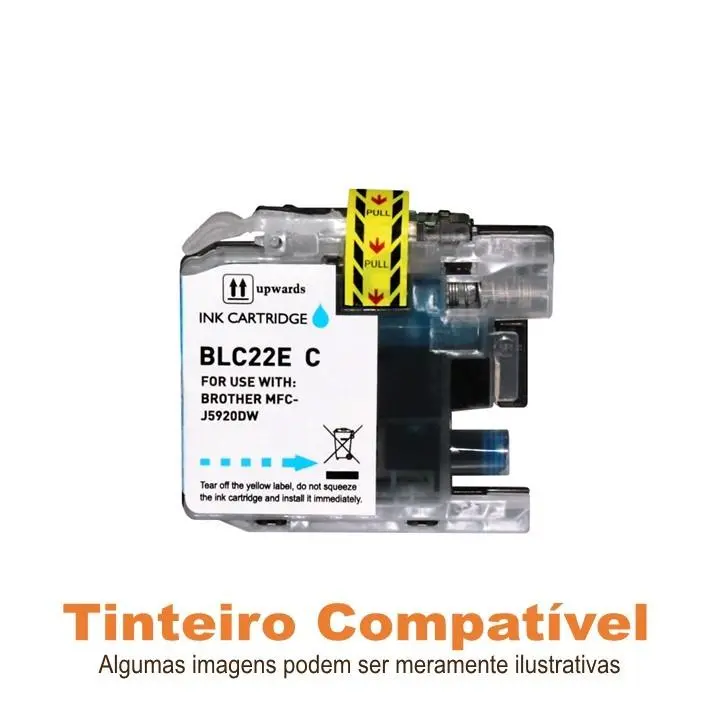 Cartucho de tinta Brother LC22ECBP XL Ciano genérico