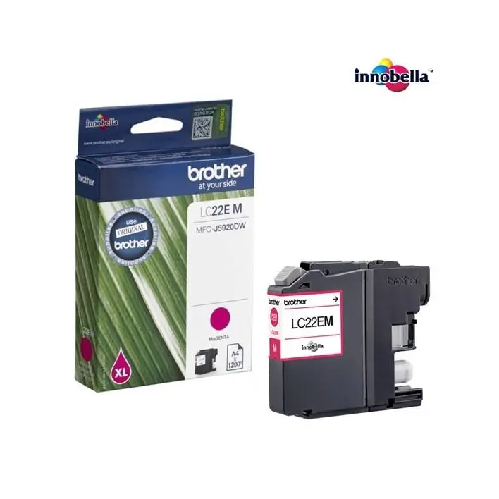 Cartucho de tinta Brother LC22EMBP XL Magenta original