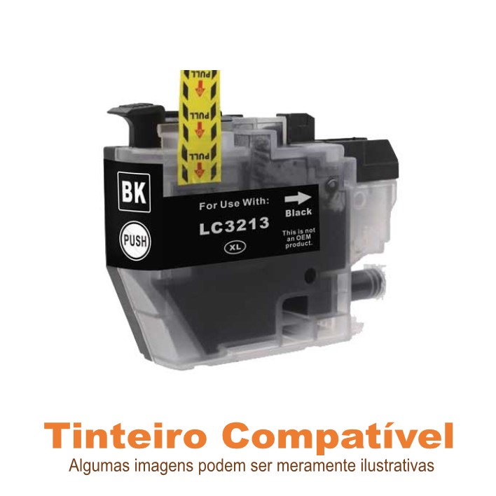 Brother LC3213BK Compatível