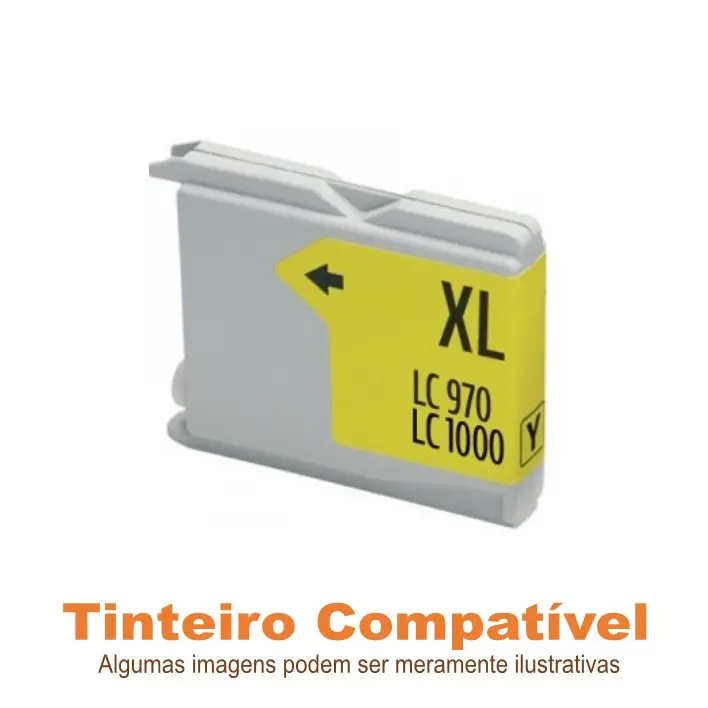 Brother LC970Y LC1000Y Compatível