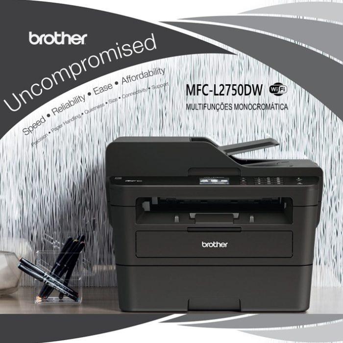 Impressora Multifunções Brother HL-L2375DW Monocromática