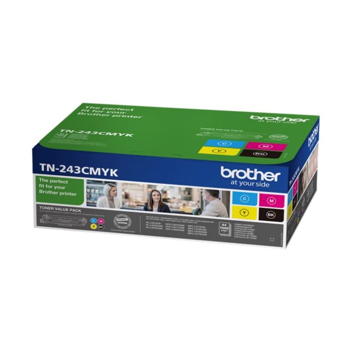 Pack Brother TN243 CMYK original de 4 cores