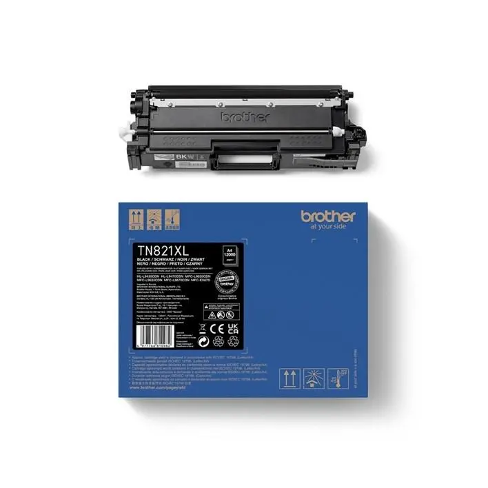 Toner Preto Brother TN821XLBK original