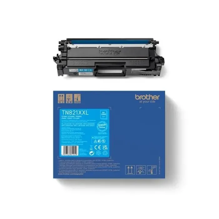 Toner Ciano mega capacidade Brother TN821XXLC original