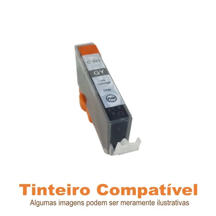 Tinteiro Canon CLI521GY Grey Compatível