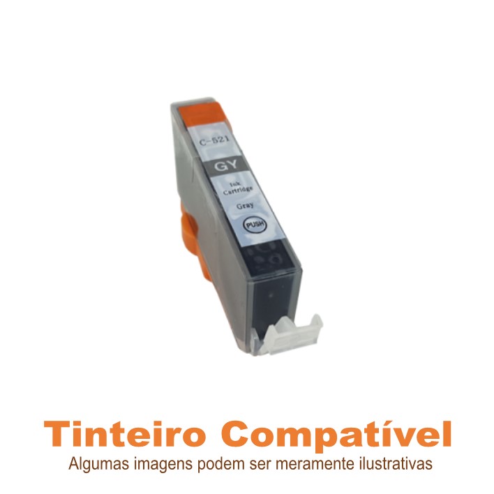 Tinteiro Canon CLI521GY Grey Compatível