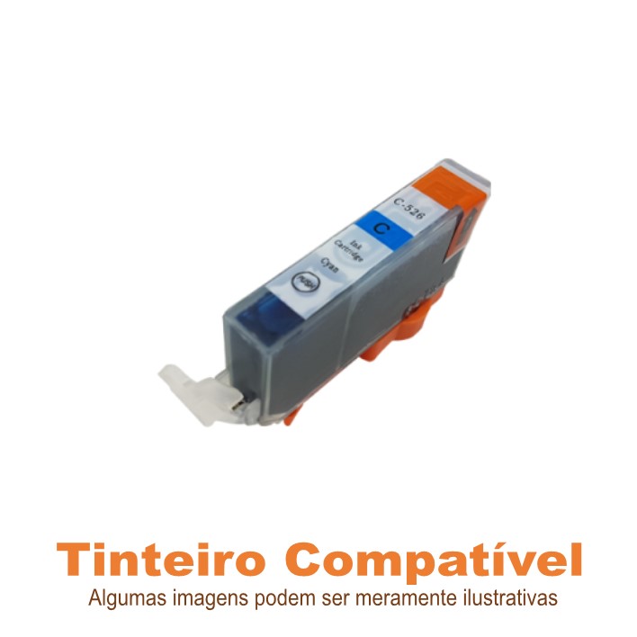 Tinteiro Canon CLI526C Cyan Compatível