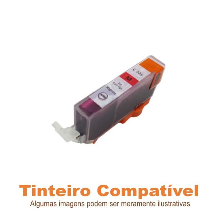 Tinteiro Canon CLI526M Magenta Compatível