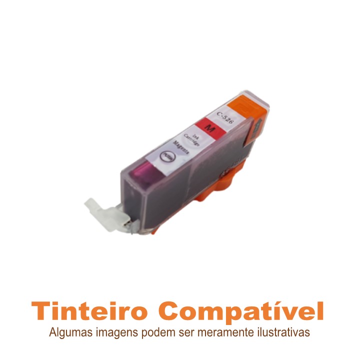 Tinteiro Canon CLI526M Magenta Compatível