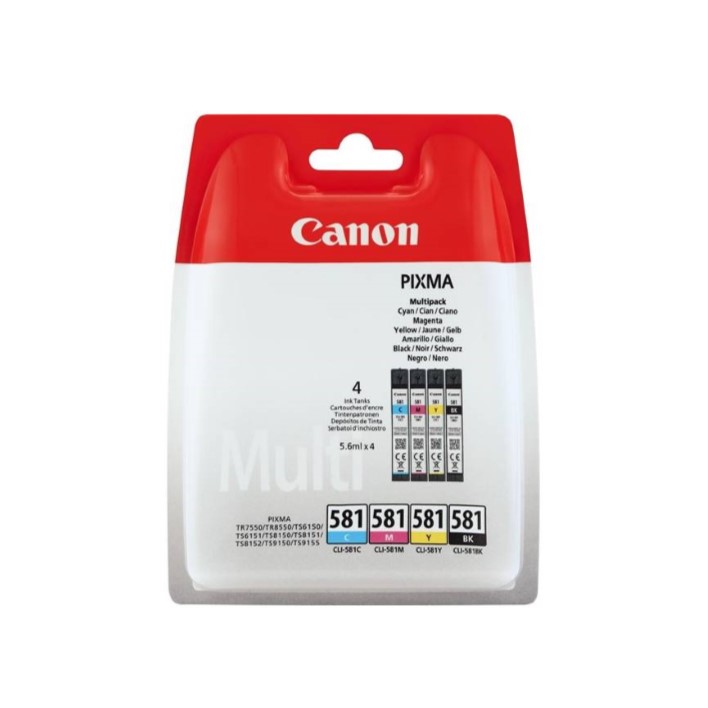 Pack Canon CLI581 BKCMY 4 Colors
