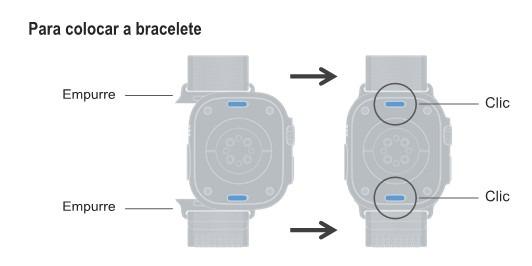 Colocar a bracelete do Smart Watch 38 a 49mm