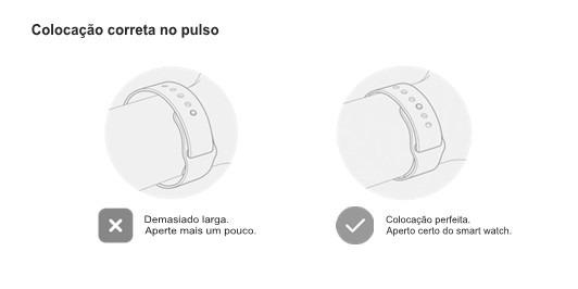 Colocar o Smart Watch 38 a 49mm corretamente no pulso