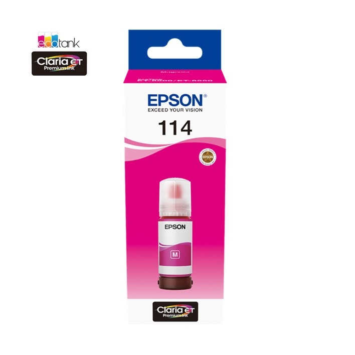 114 EcoTank Magenta Ink Botle