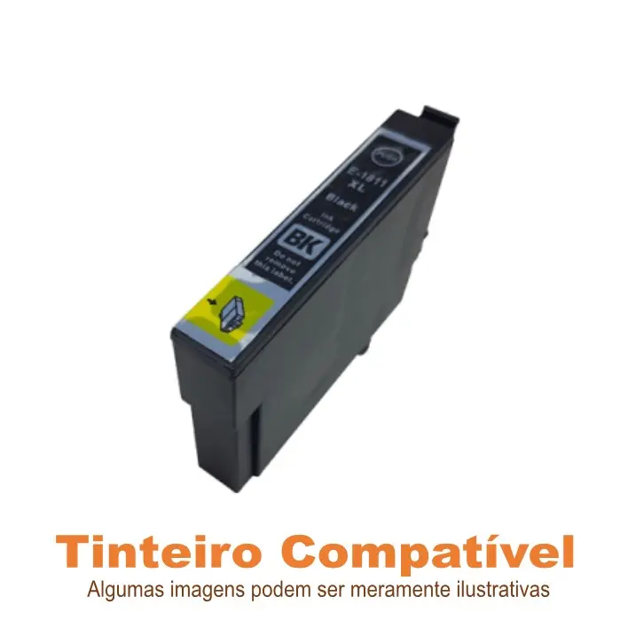 Tinteiro Epson 18XL Black T1811 Compatível