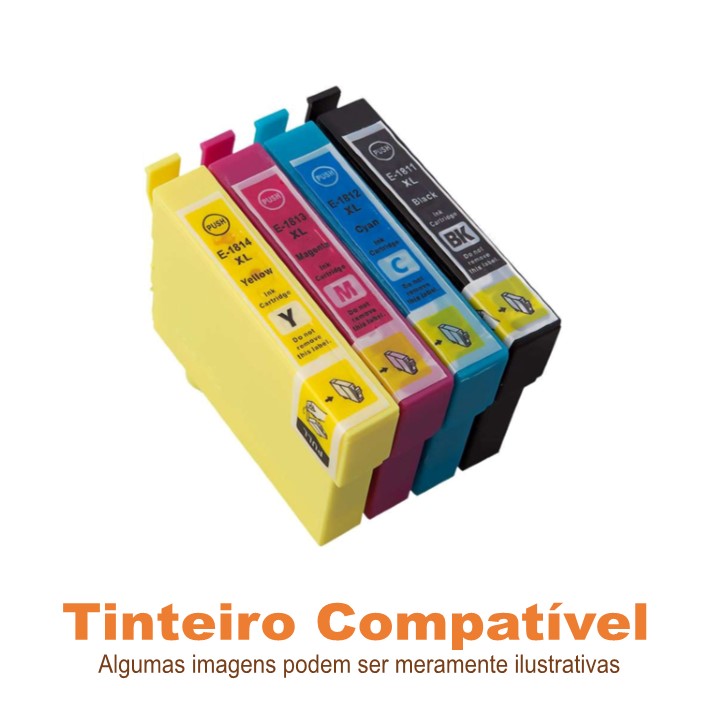 Pack tinteiros Epson 18XL 4 Cores Compatíveis