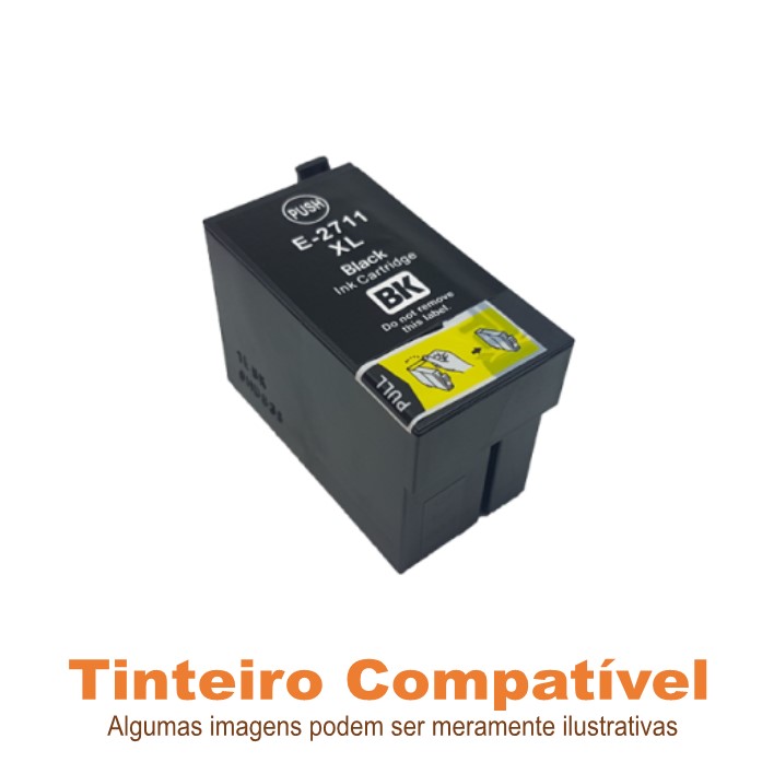 Tinteiro Compatível Epson 27XL T2711XL Black
