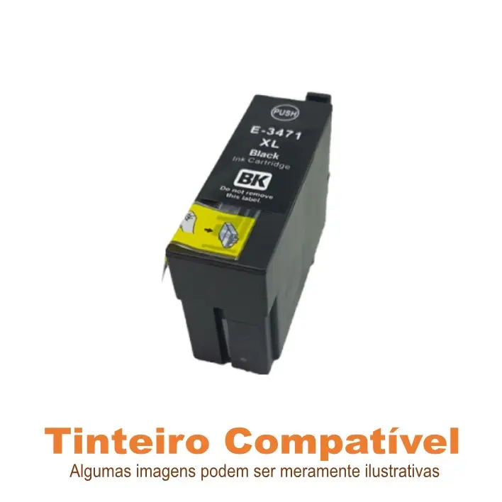 Tinteiro Compatível Epson T3471XL Black