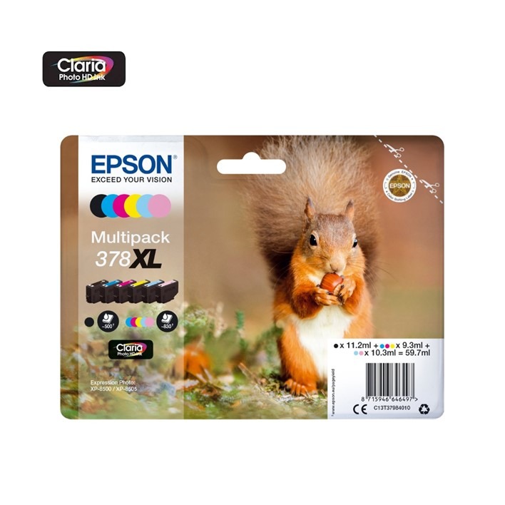Epson 378XL Pack 6 colors T3798