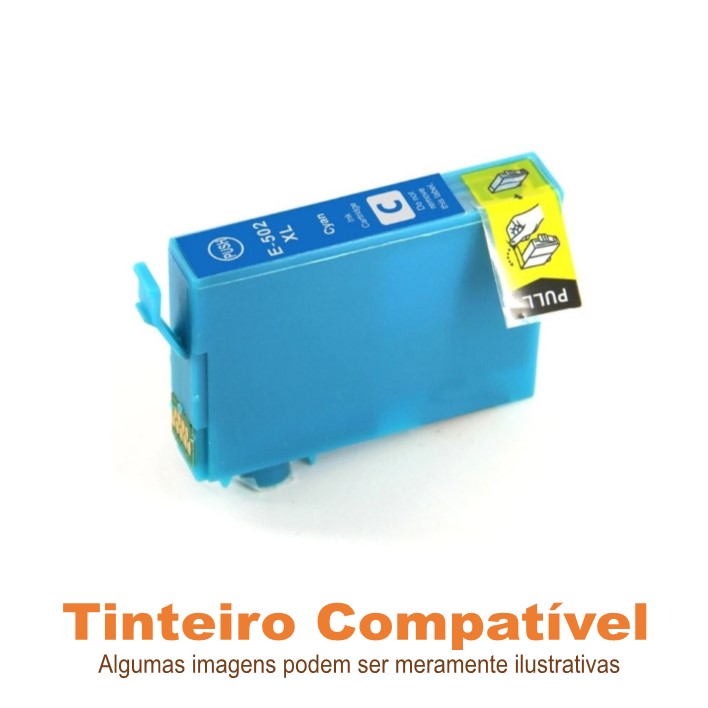 Tinteiro Compatível Epson T502XL Cyan