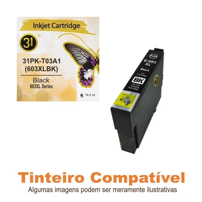 31PK-T03A1 Epson 603XLBK L31 Genérico