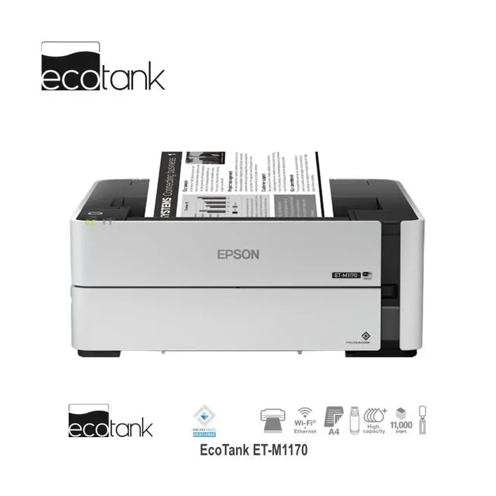 Epson ET-M1170 1 Impressora Epson ET-M1170 Monocromática