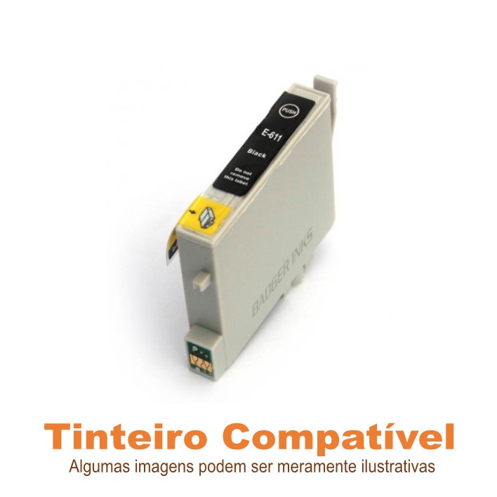 Tinteiro Compatível Epson T0611 Black