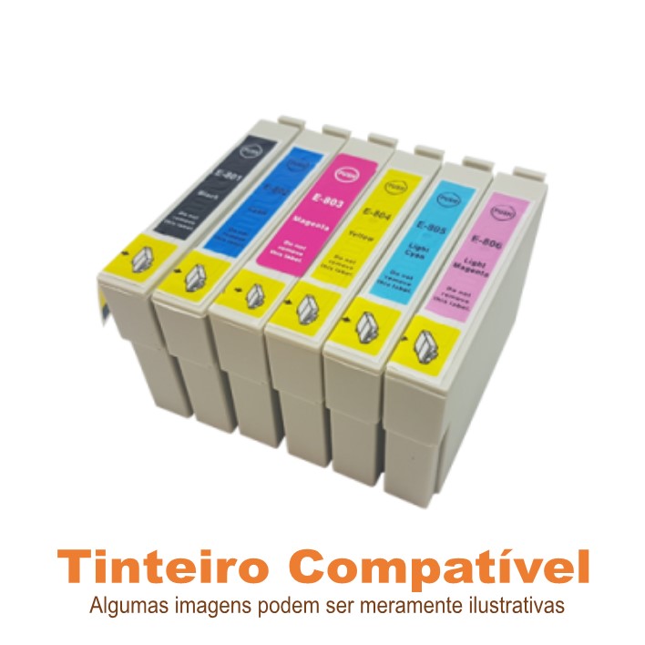 Pack tinteiros Epson T0807 Compatíveis