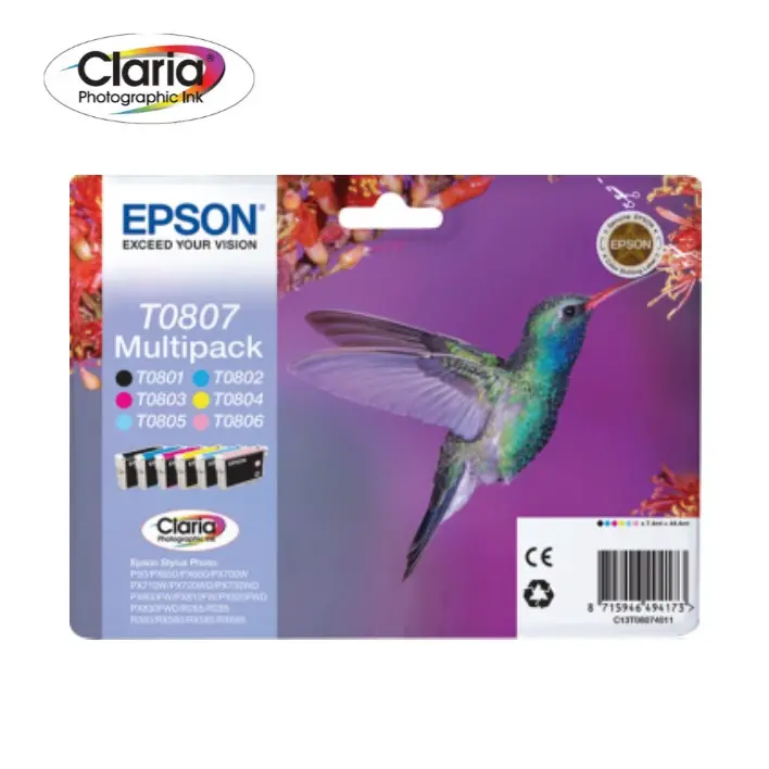 Pack Epson T0807 6 Colors