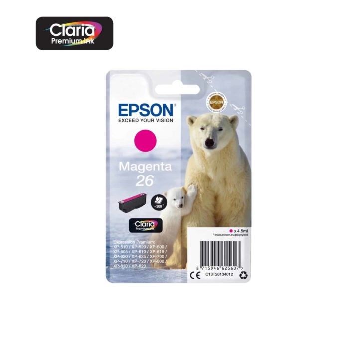 Tinteiro Epson 26 Magenta
