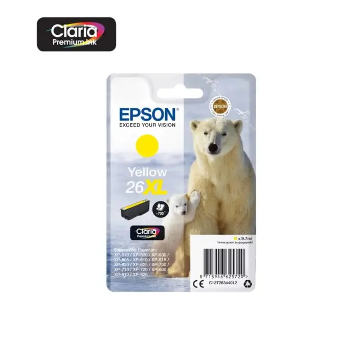 Tinteiro Epson 26xl amarelo