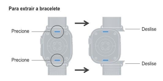 Extrair a bracelete do Smart Watch 38 a 49mm