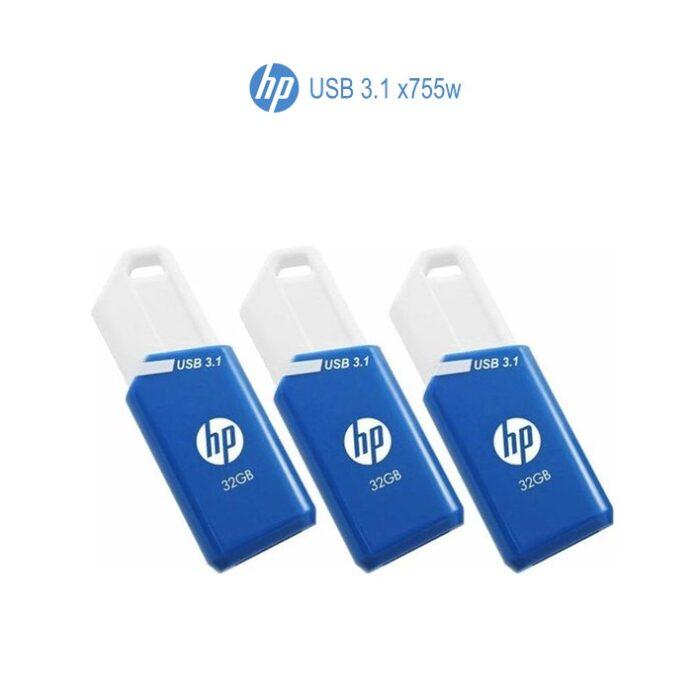 Pen Drive x3 HP 32GB USB 3.1 x755w P-HPFD755W32X3-GE