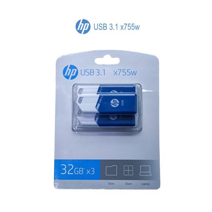 Pen Drive x3 HP 32GB USB 3.1 x755w P-HPFD755W32X3-GE