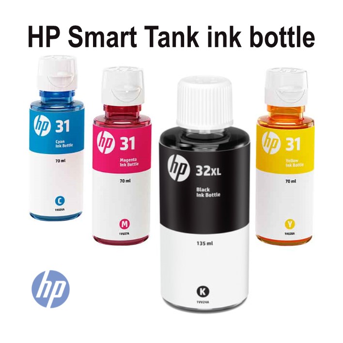 HP Smart Tank ink bottle ink 32XL Black 31 Cyan Magenta Yellow