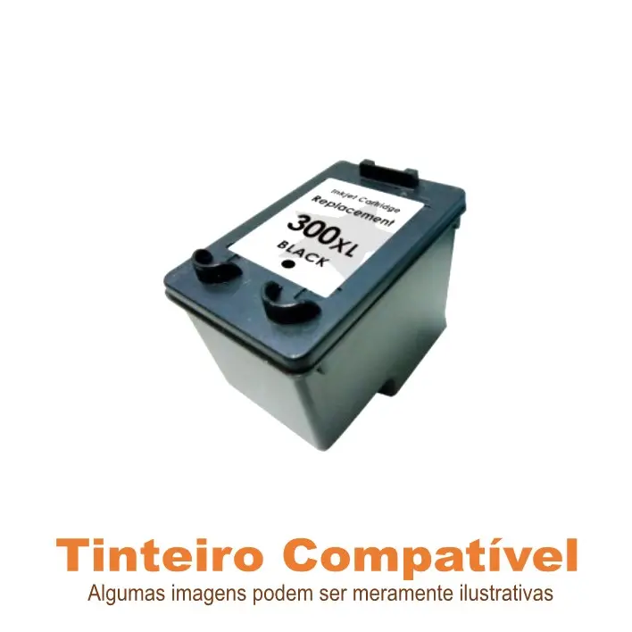Tinteiro Compatível HP300XL Black