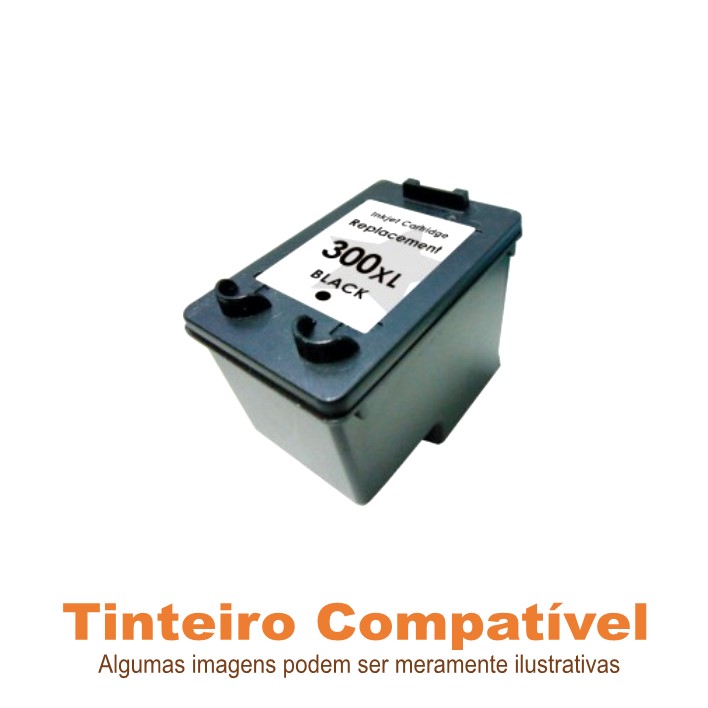 Tinteiro Compatível HP300XL Black