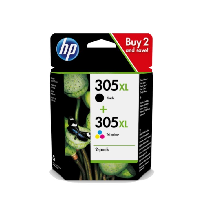 Pack HP 305XL Black e Color