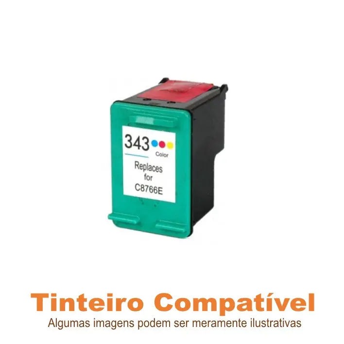 Tinteiro HP343 Tricolor Compatível (C8766EE)