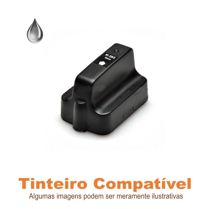 Tinteiro HP 363BKXL compatível
